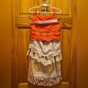 3 Piece Moana Princess Authentic Disney Dress Size 5/6